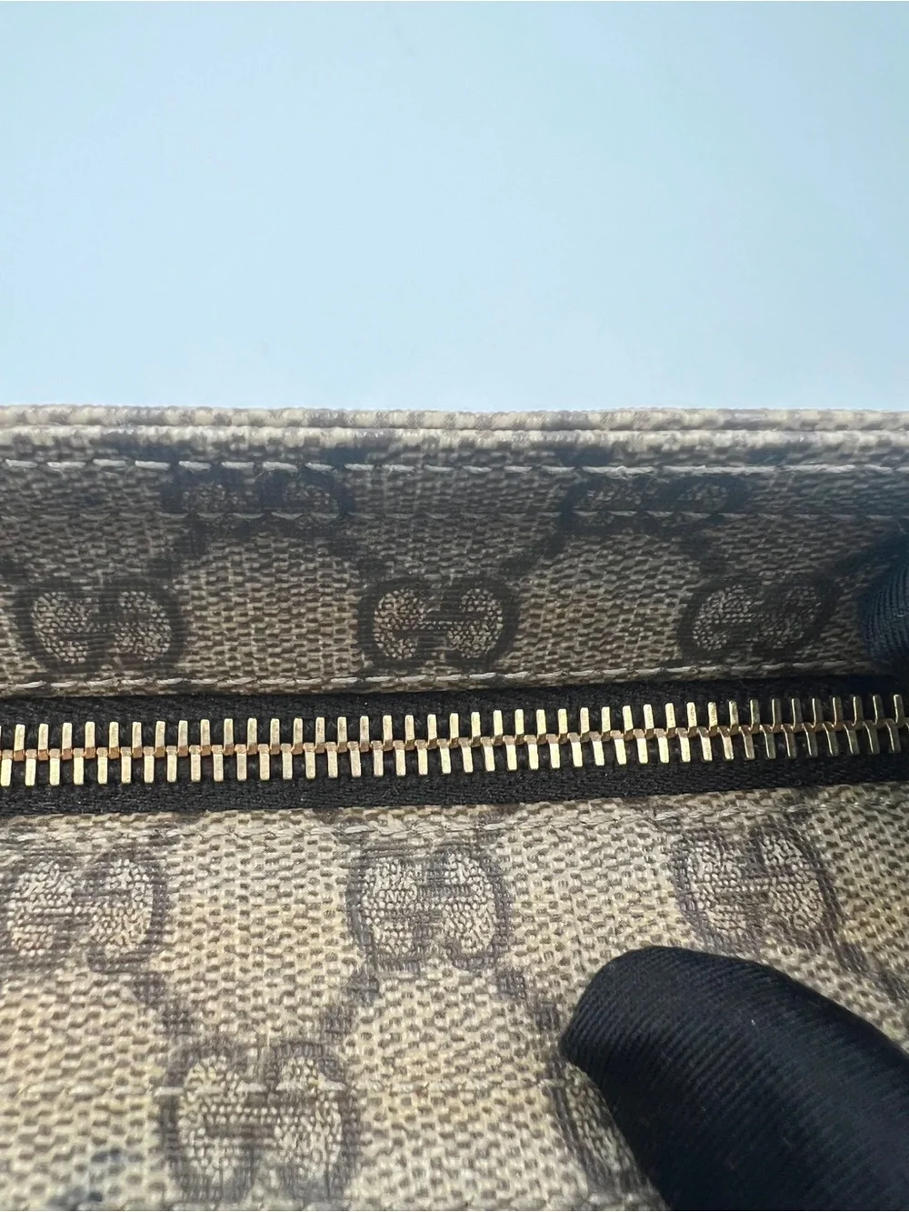 Designer Monogram Crossbody Bag in Brown